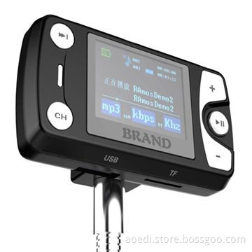 Mini Car MP3 FM Transmitter, LED and LCD Display, Line-in Function